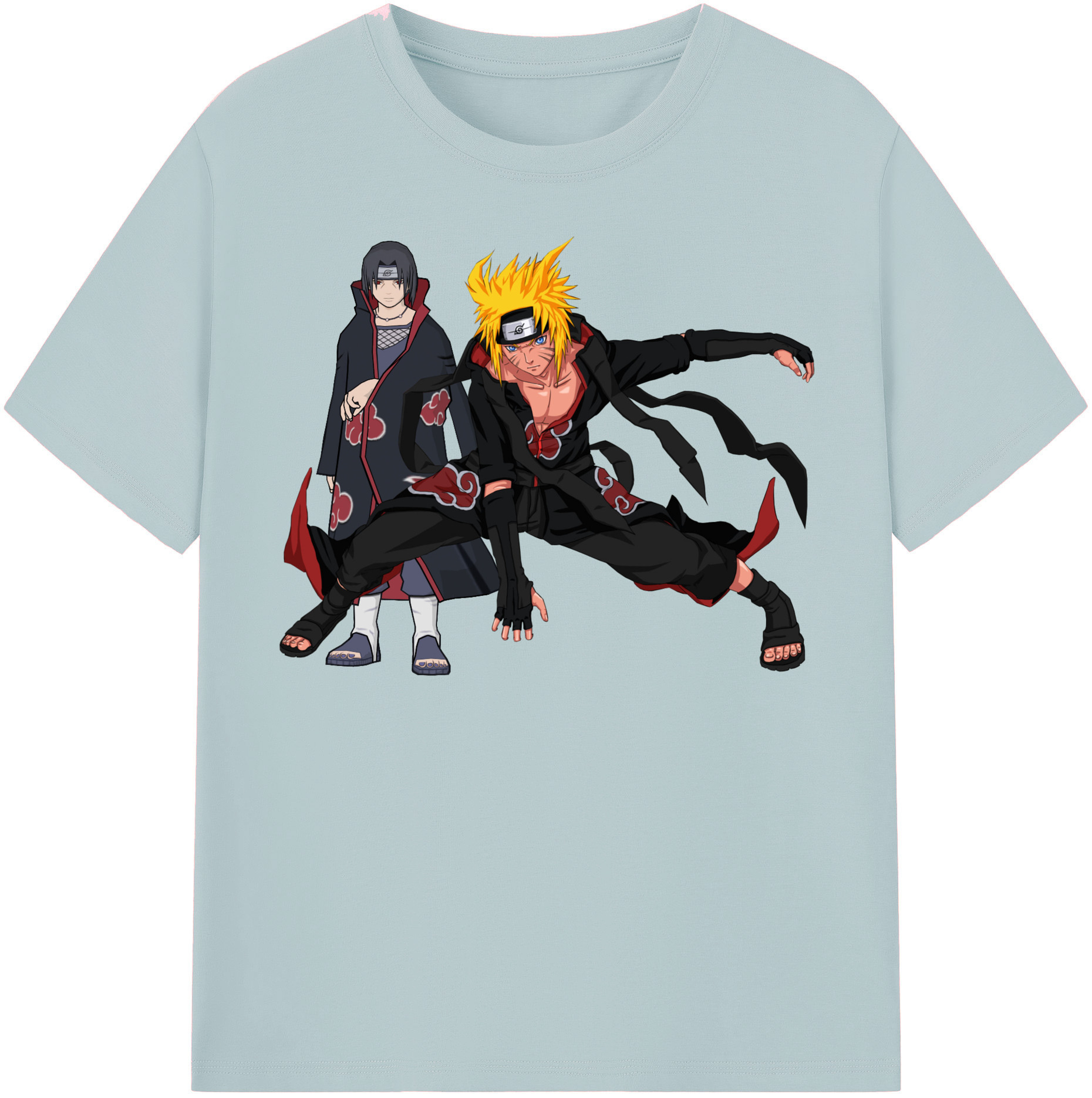 （画像用） NARUTO -ナルト- うずまき ナルト Uzumaki Naruto 綿100％半袖Tシャツ（フロントプリント）